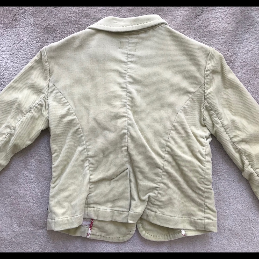 ANTHROPOLOGIE Cordoroy Blazer, Mint - Picture 5 of 8